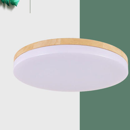 Modern Acrylic Shade Round Log LED Flush Mount Light
