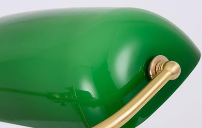 Contemporary Retro Copper Green Glass Shade 1-Light Wall Sconce Lamp For Bedroom