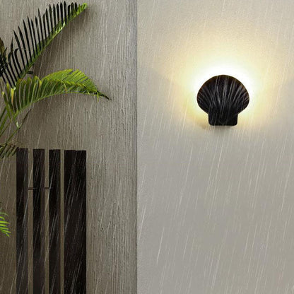 Contemporary Creative Shell Design Aluminum LED Waterproof Wall Sconce Lamp