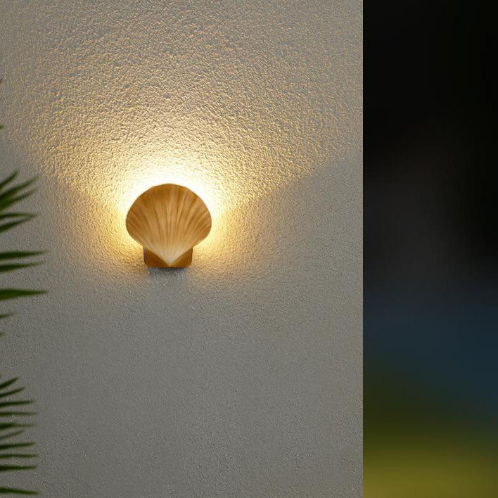 Contemporary Creative Shell Design Aluminum LED Waterproof Wall Sconce Lamp