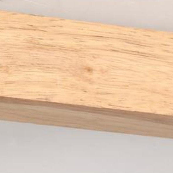 Modern Minimalist Solid Wood Metal Track Lighting LED Semi-Flush Mount Ceiling Light for Living Room