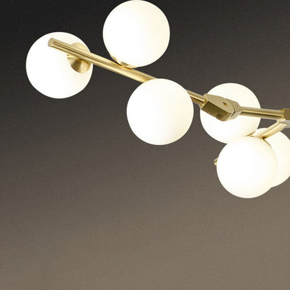 Modern Minimalist Magic Bean Branch Glass Hardware 12/18/24 Light Chandelier For Living Room & Bedroom