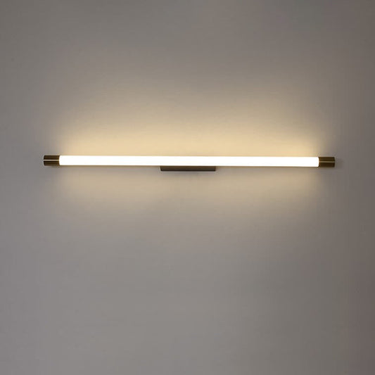 Modern Minimalist Vanity Thin Tube Aluminum PC LED  Wall Sconce Lamp for Living Room