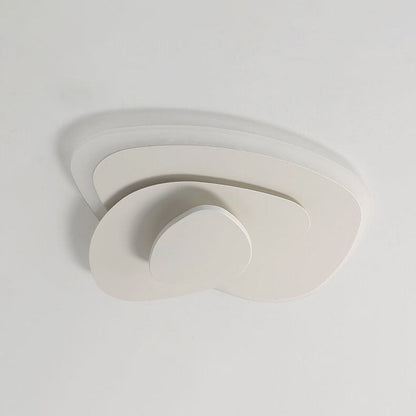 Nordic Simple Geometric Wrought Iron Acrylic LED Flush Mount Ceiling Light