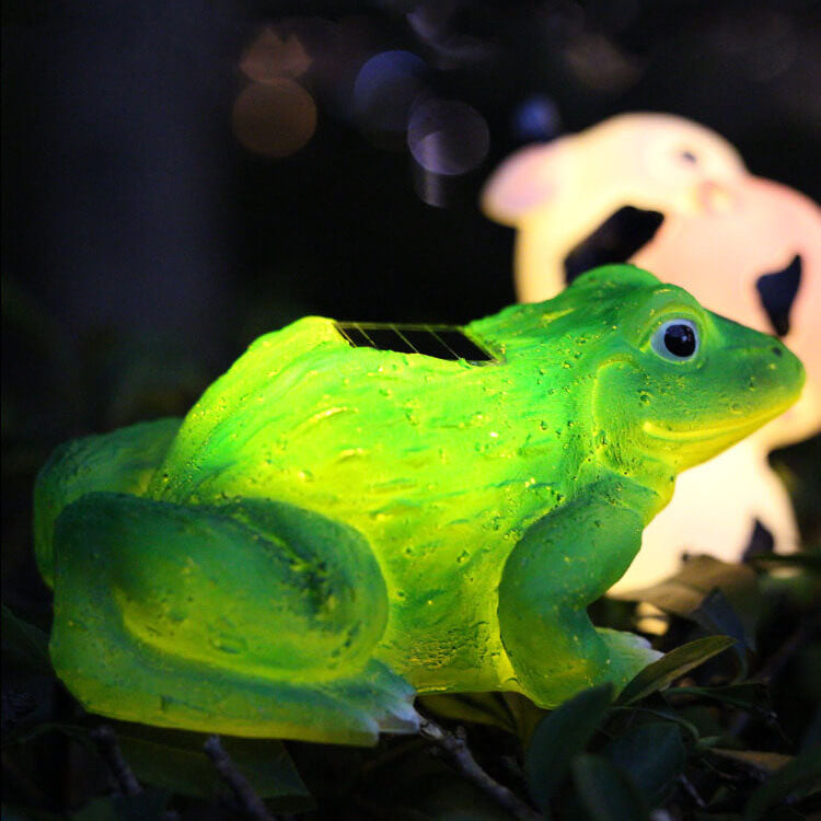 Contemporary Creative Resin Solar Animal Shape Waterproof LED Garden Lawn Landscape Light for Garden
