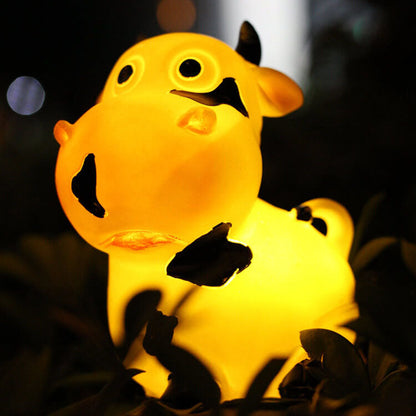 Contemporary Creative Resin Solar Animal Shape Waterproof LED Garden Lawn Landscape Light for Garden