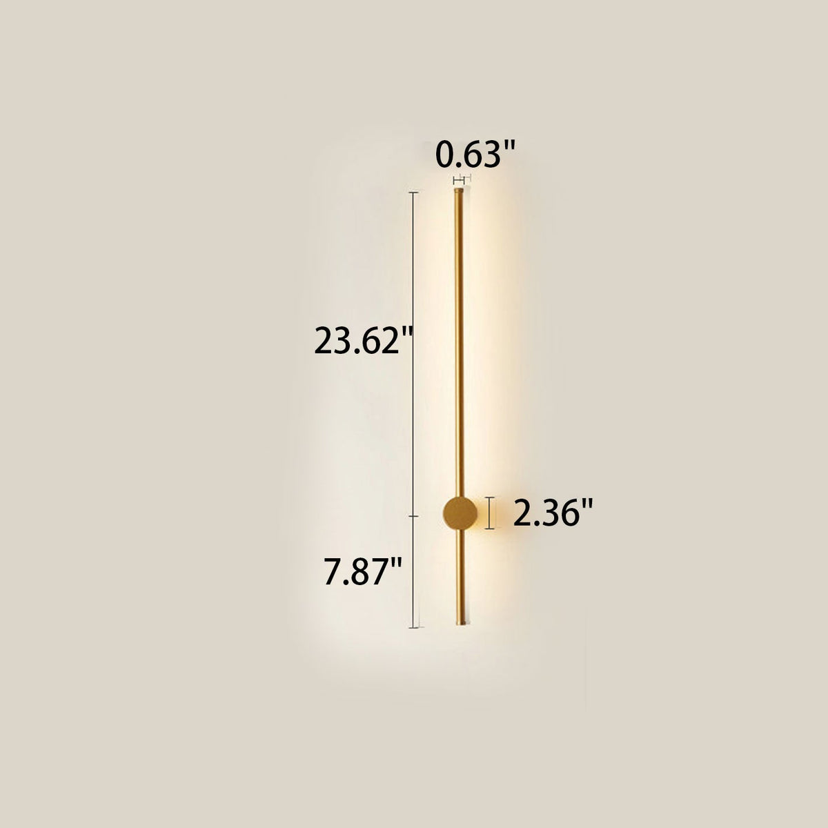 Minimalist Strip Aluminum LED Wall Sconce Lamp