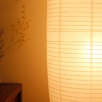 Nordic Minimalist Rice Paper Column 2-Light Standing Floor Lamp