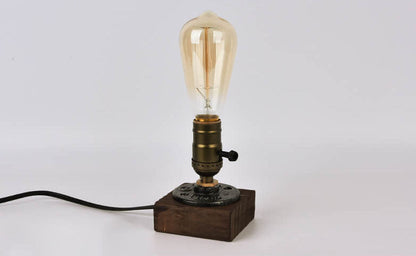 Vintage Industrial Iron Bulb 1-Light Table Lamp