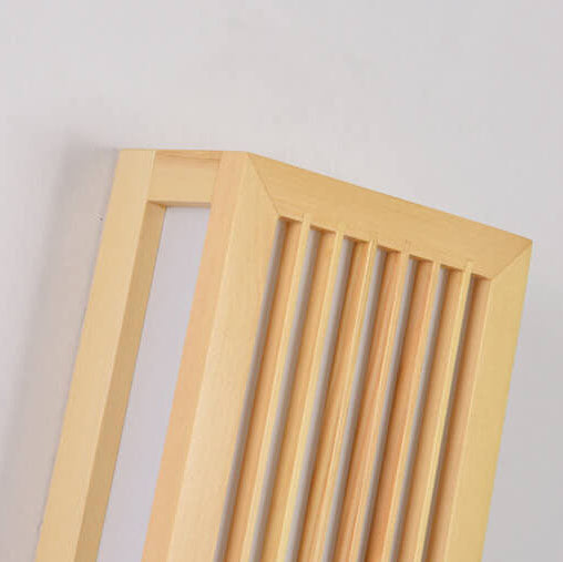 Modern Minimalist Solid Wood Acrylic Rectangular LED  Wall Sconce Lamp for Living Room