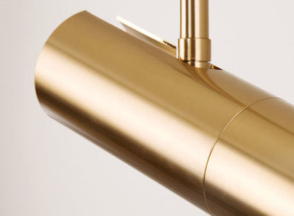 Modern Minimalist Gold 1-Light LED Spotlight Pendant Light