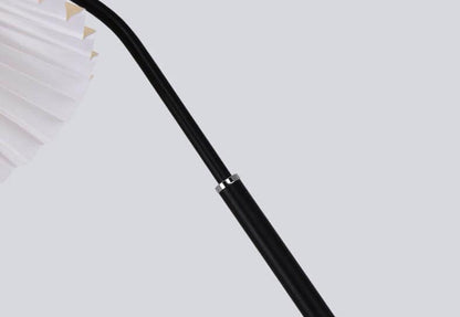 Minimalist Fabric Pleated Shade 1-Light Standing Floor Lamp