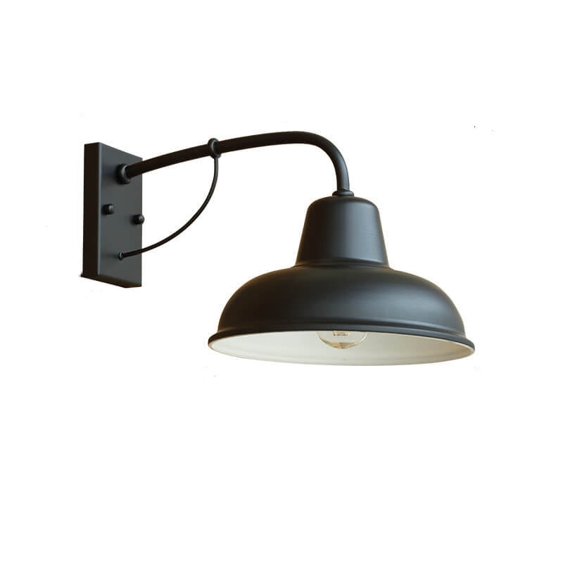 Vintage Iron Barn Waterproof Outdoor 1-Light Wall Sconce Lamp