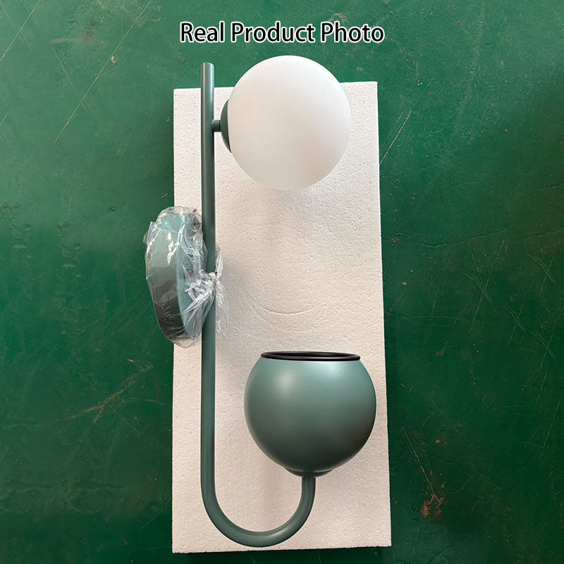 Sphere 1-Light Storage Box Planting Pot Decoration Wall Sconce Lamps