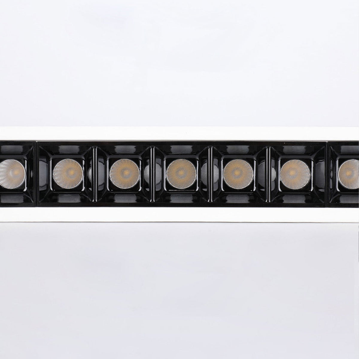 Modern Minimalist Aluminum LED Line Spotlight Flush Mount Ceiling Light
