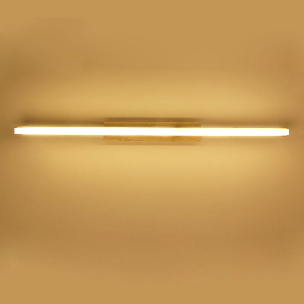 Nordic Minimalist Log Strip Vanity Light LED Wall Sconce Lamp