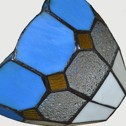 Traditional Tiffany Iron Glass 1 - Light Pendant Light For Dining Room