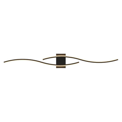 Modern Minimalist Long Curve Iron Acrylic LED Wall Sconce Lamp For Living Room