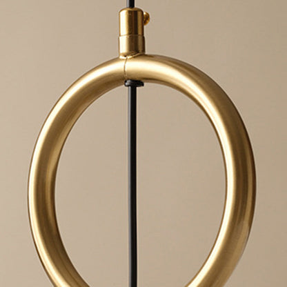 Traditional Vintage Fabric Ash Wood Hardware Pleated Round 1-Light Chandelier For Bedroom & Living Room