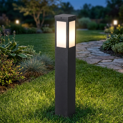 Modern Minimalist Waterproof Metal & PC Pillar 1-Light Outdoor Light Landscape Lighting For Garden & Outdoor Patio