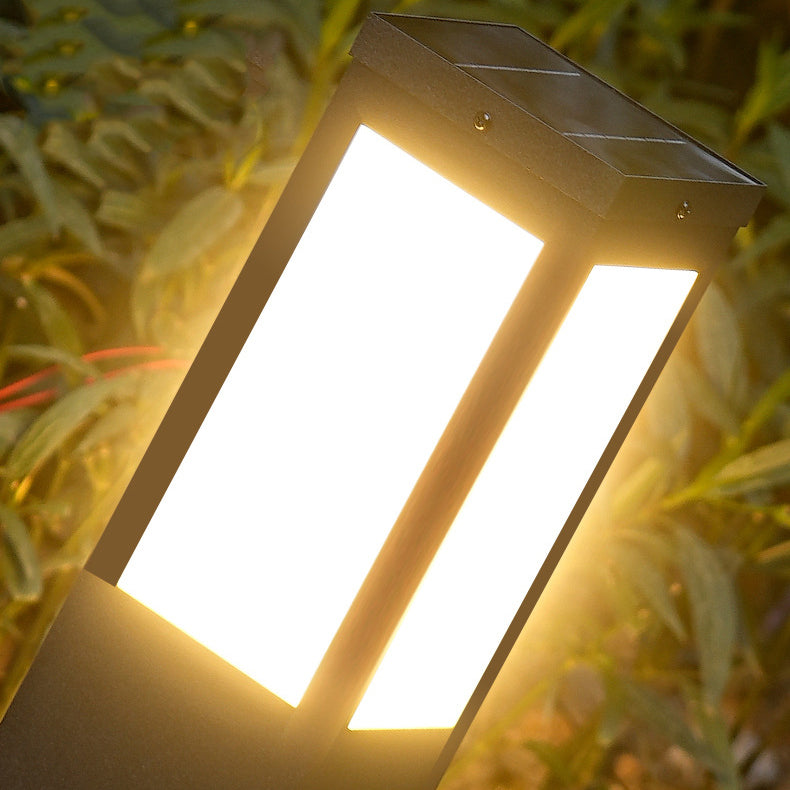 Modern Minimalist Waterproof Metal & PC Pillar 1-Light Outdoor Light Landscape Lighting For Garden & Outdoor Patio