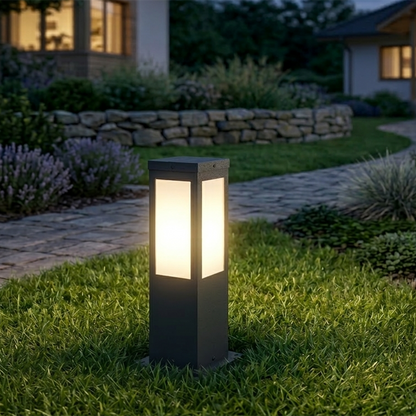 Modern Minimalist Waterproof Metal & PC Pillar 1-Light Outdoor Light Landscape Lighting For Garden & Outdoor Patio