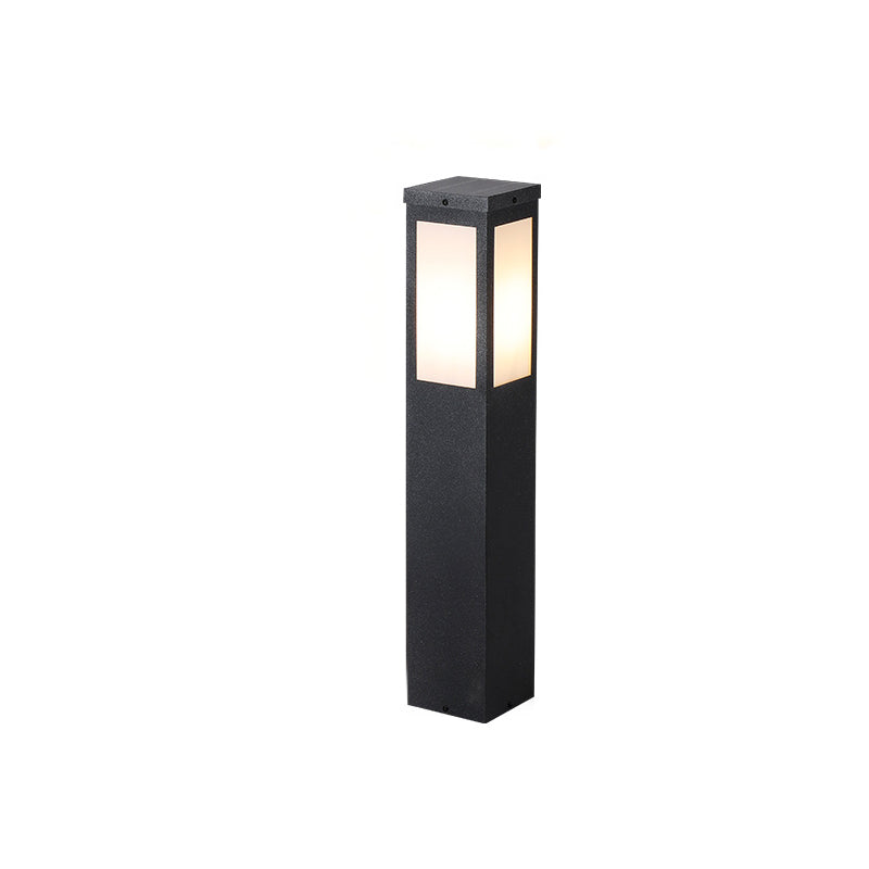 Modern Minimalist Waterproof Metal & PC Pillar 1-Light Outdoor Light Landscape Lighting For Garden & Outdoor Patio