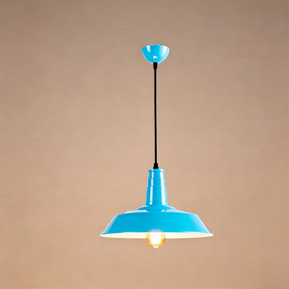 Contemporary Industrial Round Iron 1-Light Pendant Light For Living Room