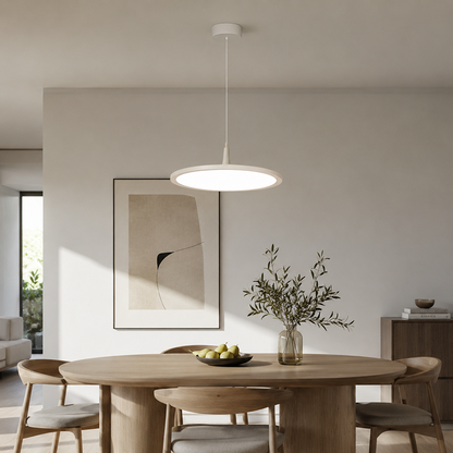 Modern Minimalist Aluminum Round Shape LED Pendant Light For Dining Room