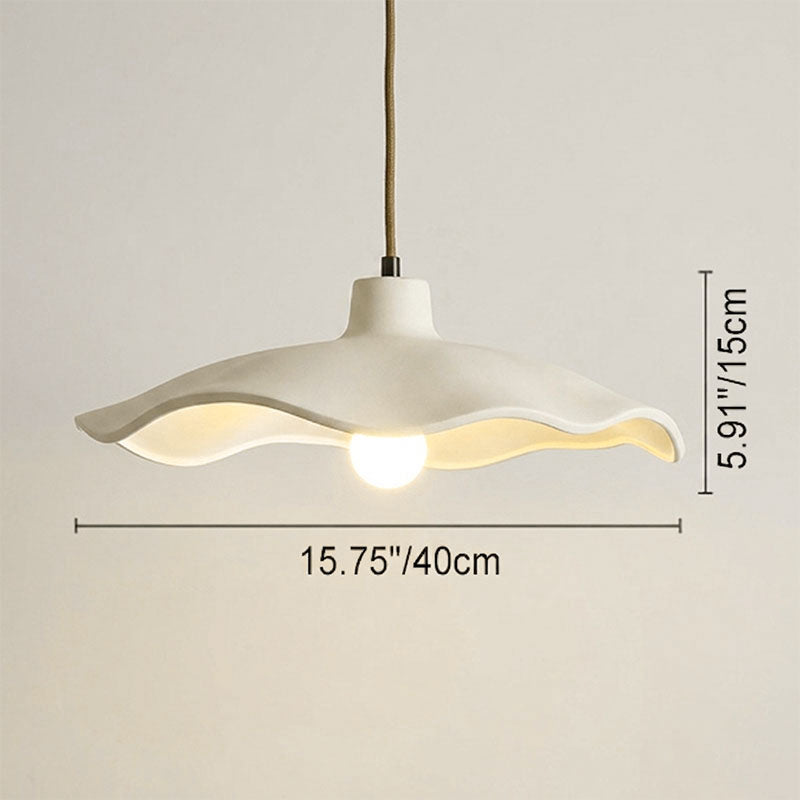 Japanese Vintage Flower Shape Lampshade Cement 1/2/3-Light Island Light Chandelier