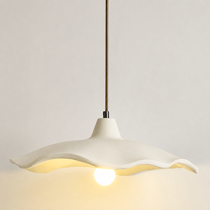 Japanese Vintage Flower Shape Lampshade Cement 1/2/3-Light Island Light Chandelier