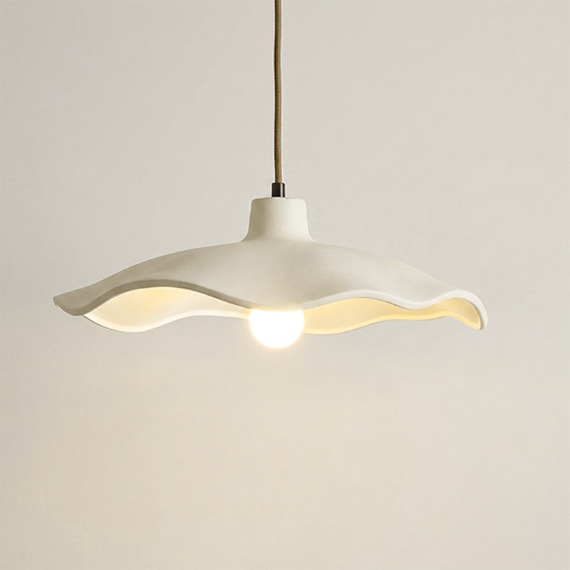 Japanese Vintage Flower Shape Lampshade Cement 1/2/3-Light Island Light Chandelier