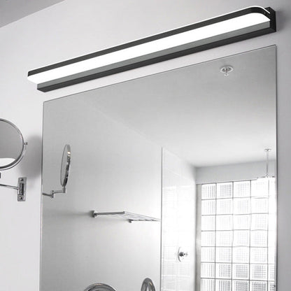 Modern Minimalist Waterproof Rectangular Iron Acrylic LED Vanity Light Wall Scone Lamp For Bathroom