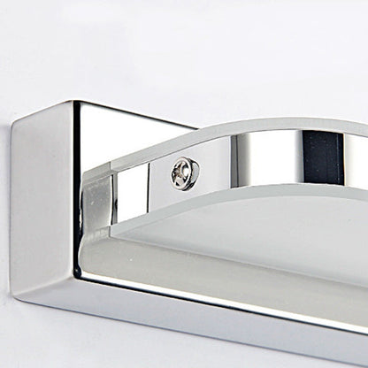 Modern Minimalist Waterproof Rectangular Iron Acrylic LED Vanity Light Wall Scone Lamp For Bathroom