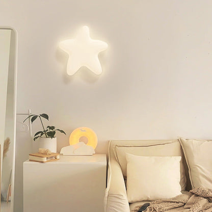 Modern Minimalist Stars Cloud Leaf Hardware PE LED Wall Sconce Lamp For Living Room
