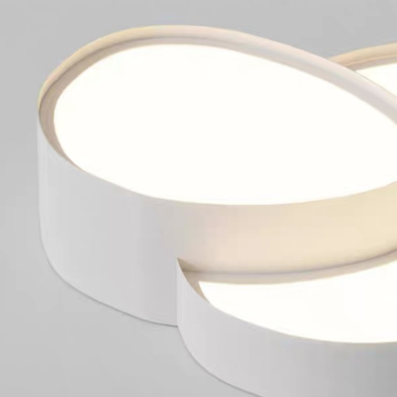 Contemporary Simplicity Cobblestone Acrylic Iron LED Flush Mount Ceiling Light For Living Room