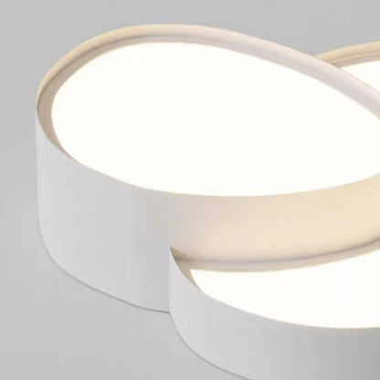 Contemporary Simplicity Cobblestone Acrylic Iron LED Flush Mount Ceiling Light For Living Room