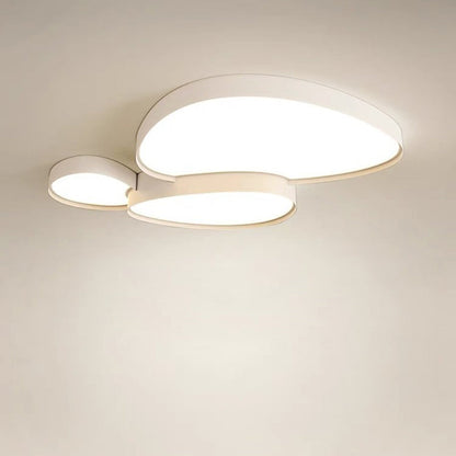 Contemporary Simplicity Cobblestone Acrylic Iron LED Flush Mount Ceiling Light For Living Room