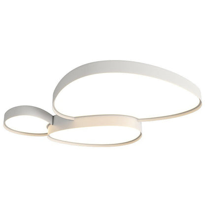 Contemporary Simplicity Cobblestone Acrylic Iron LED Flush Mount Ceiling Light For Living Room