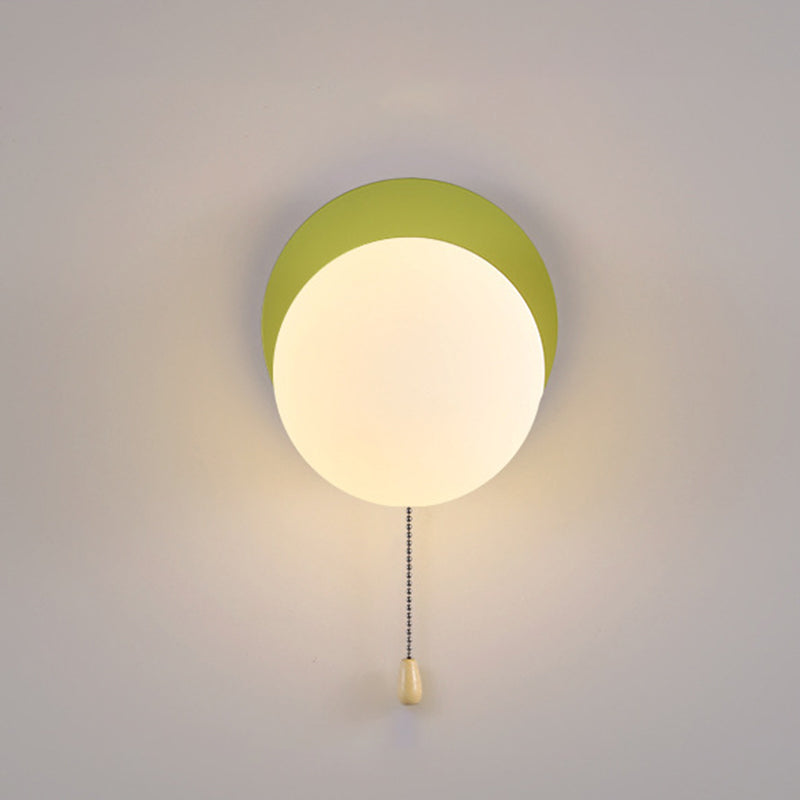 Modern Simplicity Geometry Iron Glass 1-Light Zipper Wall Sconce Lamp For Bedroom