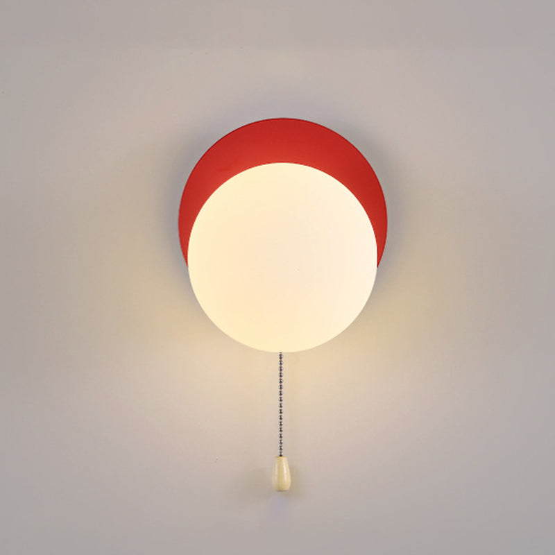 Modern Simplicity Geometry Iron Glass 1-Light Zipper Wall Sconce Lamp For Bedroom