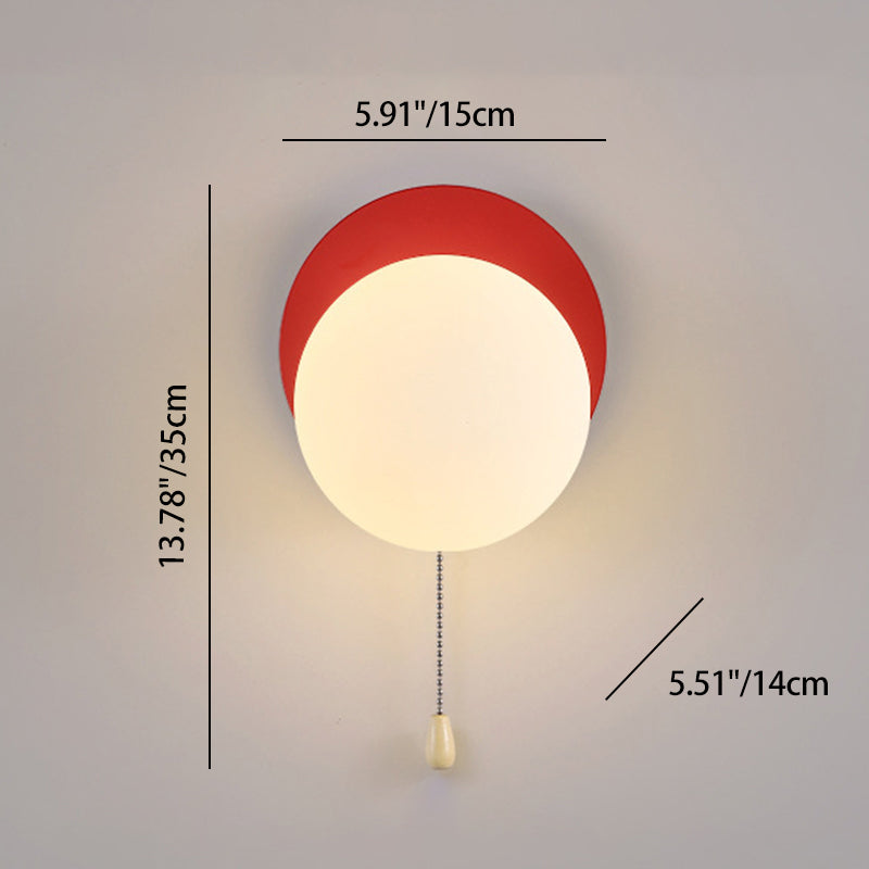 Modern Simplicity Geometry Iron Glass 1-Light Zipper Wall Sconce Lamp For Bedroom