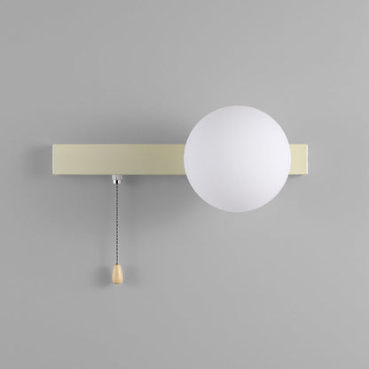 Modern Simplicity Geometry Iron Glass 1-Light Zipper Wall Sconce Lamp For Bedroom