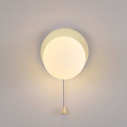 Modern Simplicity Geometry Iron Glass 1-Light Zipper Wall Sconce Lamp For Bedroom