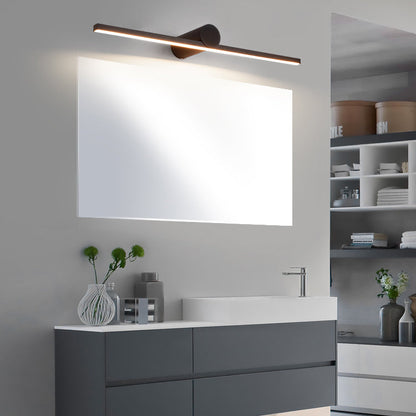 Modern Minimalist Long Round PVC Metal LED Wall Sconce Lamp For Living Room
