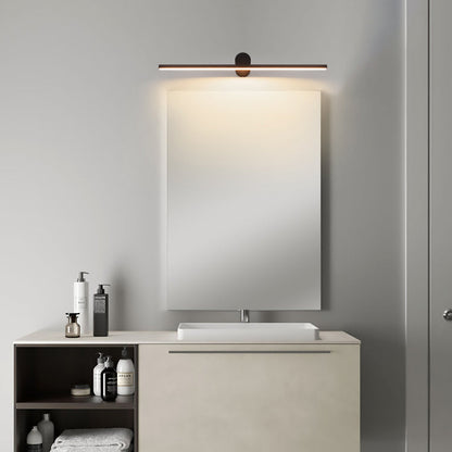Modern Minimalist Long Round PVC Metal LED Wall Sconce Lamp For Living Room
