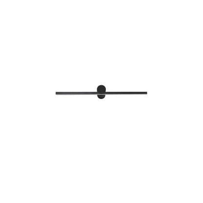 Modern Minimalist Long Round PVC Metal LED Wall Sconce Lamp For Living Room