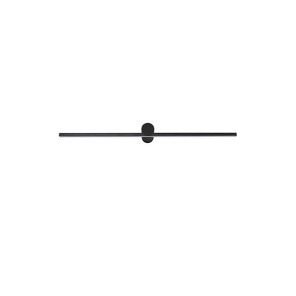 Modern Minimalist Long Round PVC Metal LED Wall Sconce Lamp For Living Room
