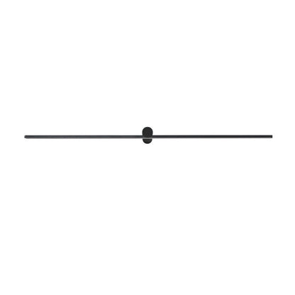 Modern Minimalist Long Round PVC Metal LED Wall Sconce Lamp For Living Room