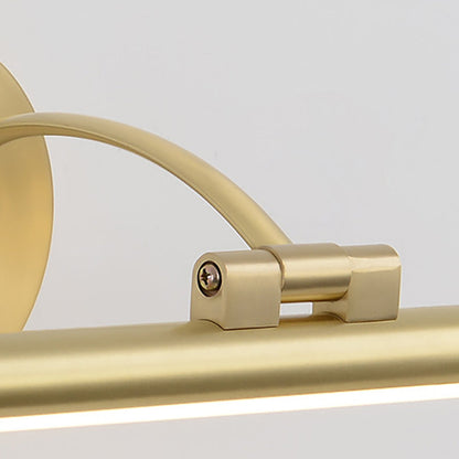 Modern Minimalist Copper Acrylic Strip LED Wall Sconce Lamp Vanity Light For Bathroom